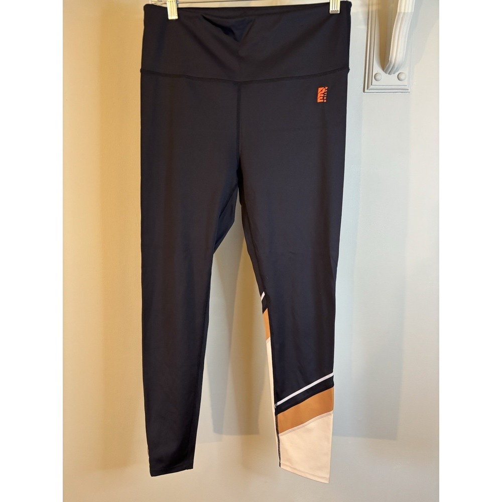 PE NATION Upperhand 7/8 Leggings Peach Black XL High Rise